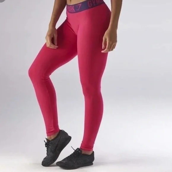 Gymshark Fuchsia High-Waisted Leggings - Picture 2 of 5